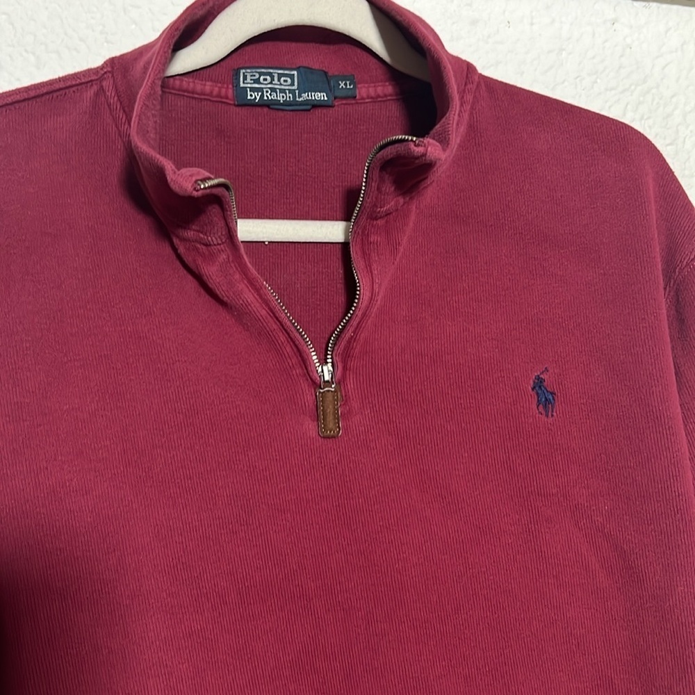 Polo by Ralph Lauren Men's Red Pullover Shirt - Picture 2 of 3